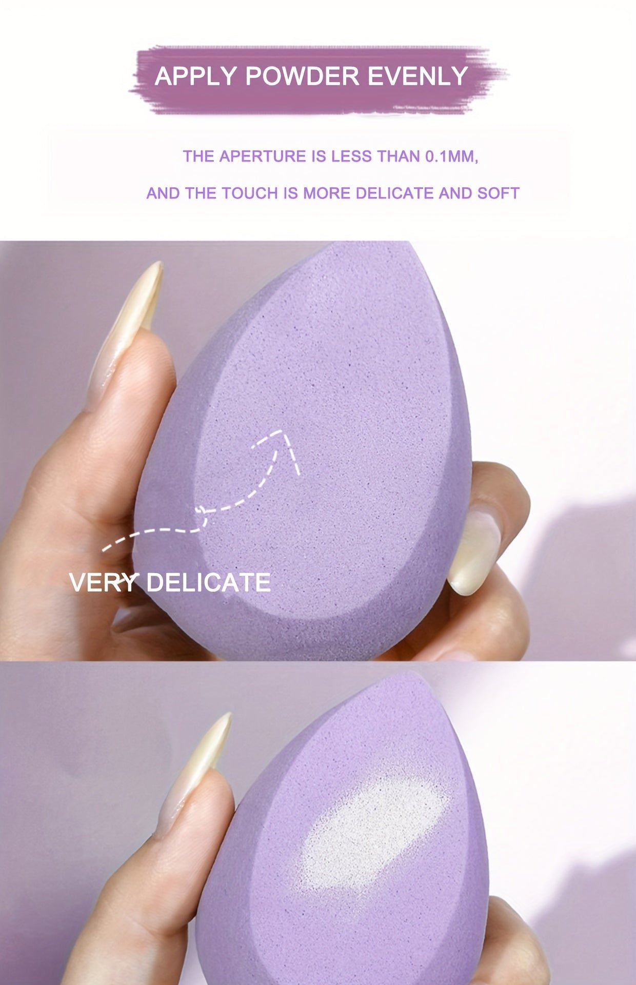 4PCS Makeup Sponge Beauty Blender Set - Ultra-Soft, Seamless Blend for Liquid Foundation, Durable & Bouncy - Image 8