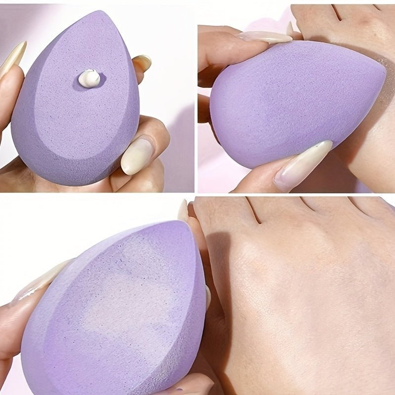 4PCS Makeup Sponge Beauty Blender Set - Ultra-Soft, Seamless Blend for Liquid Foundation, Durable & Bouncy - Image 5