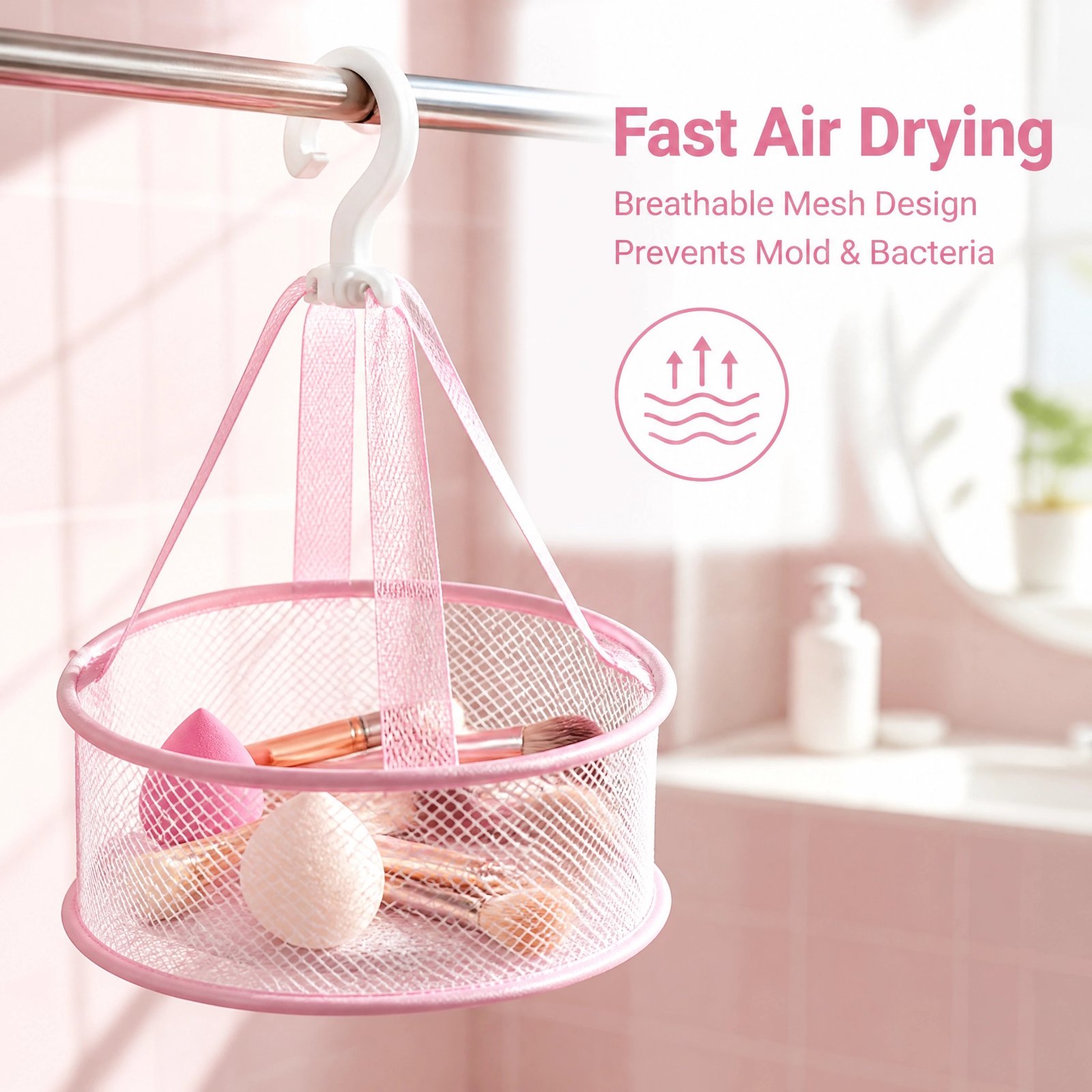 Makeup Brush & Sponge Cleaning Set — Silicone Foldable Bowl, Drying Rack & Gentle Cleanser - Image 4