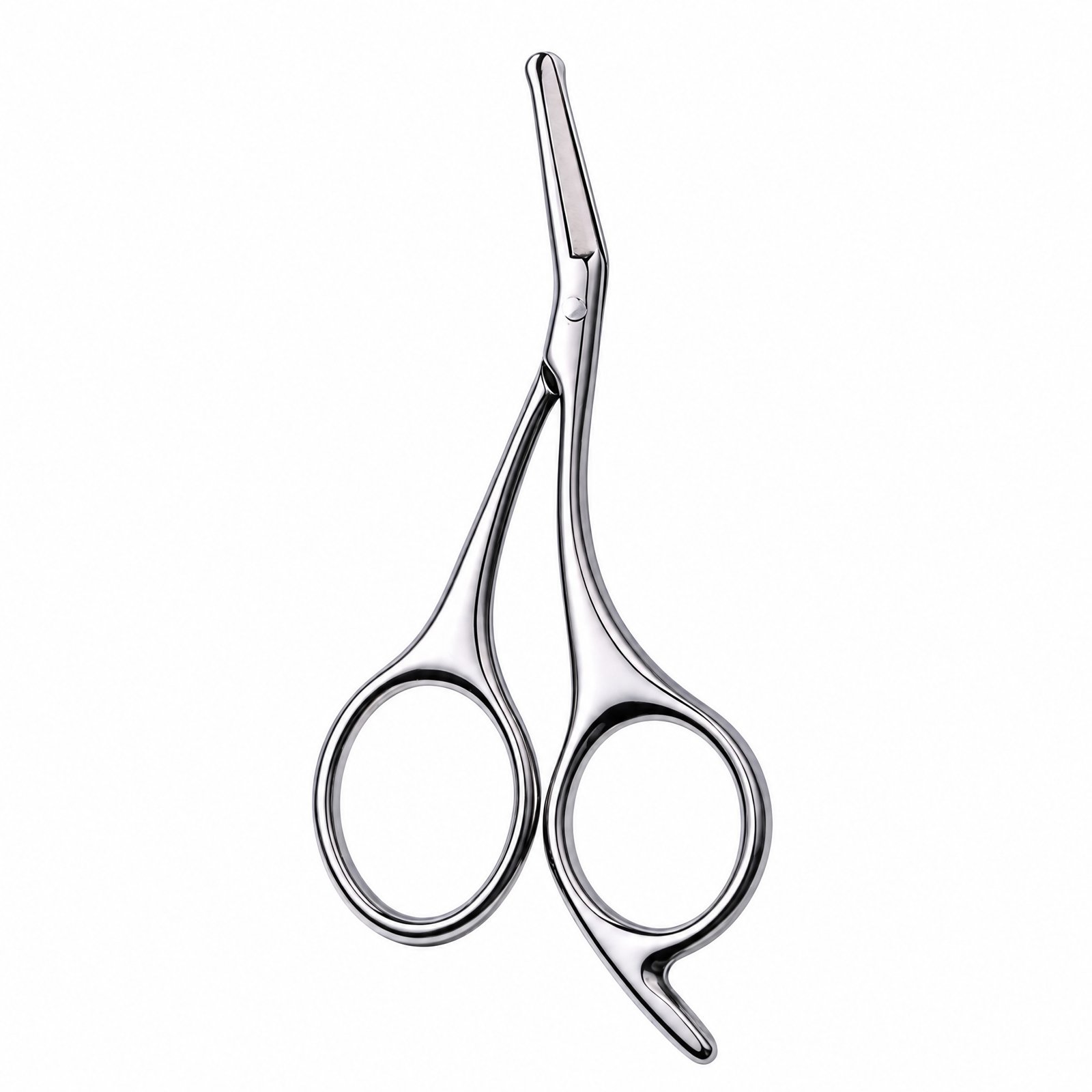 Round Tip Stainless Steel Nose Hair Scissors — Safety-Designed for Gentle, Precise Trimming - Image 3