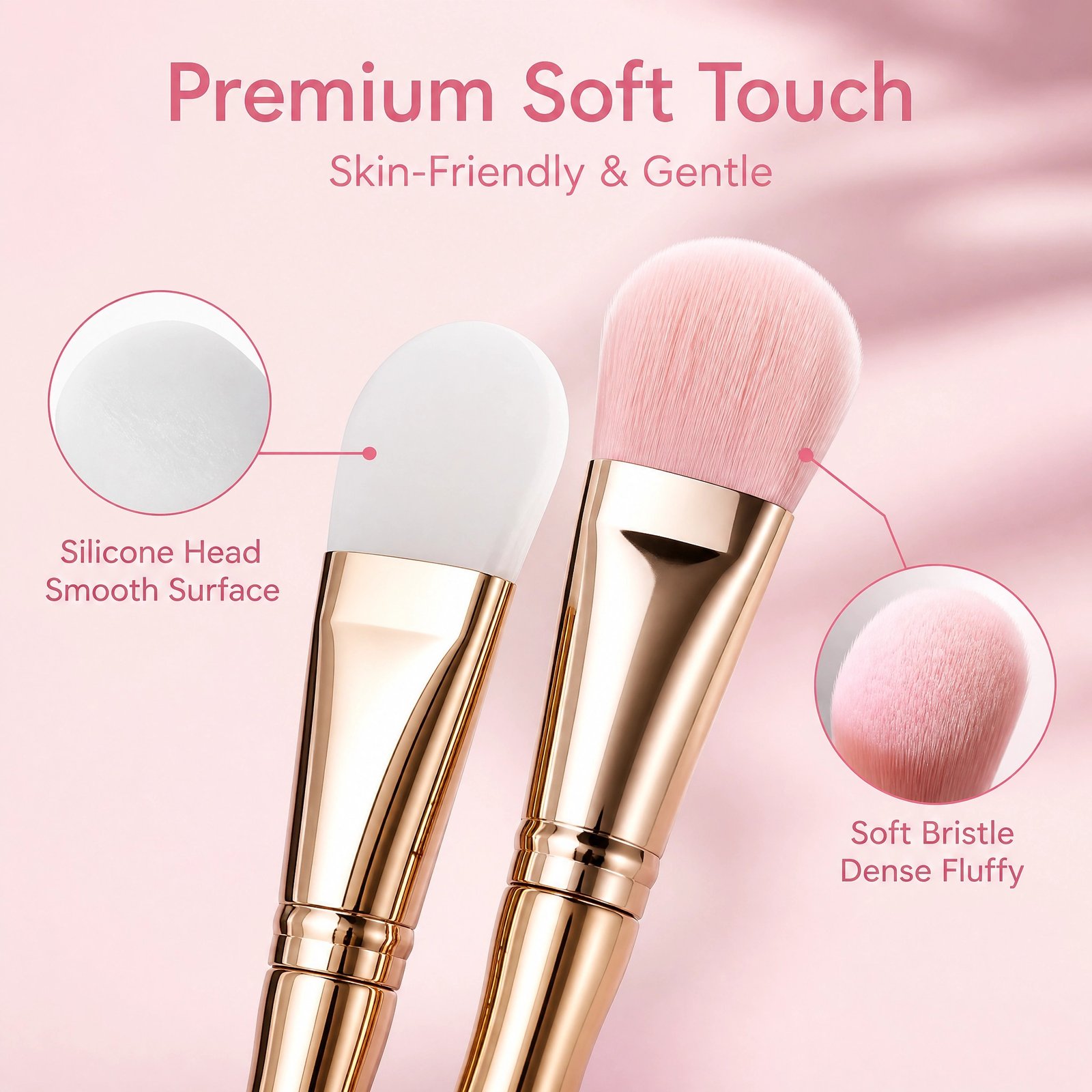 Dual-Ended Silicone Face Mask Brush — Silicone Spatula & Soft Bristle Brush for Mess-Free Application - Image 2