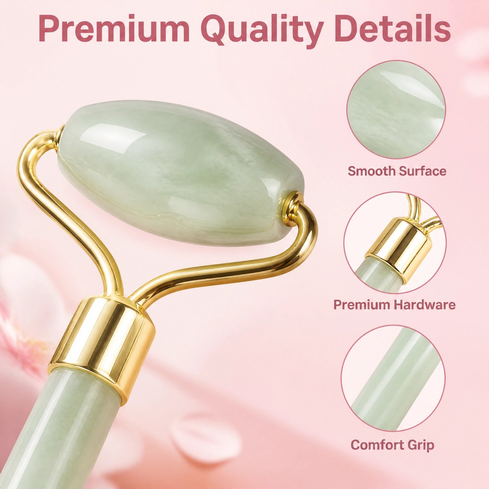 Natural Xiuyan Jade Facial Roller — Dual-Head Design for Lifting, Tightening & Soothing Massage - Image 5
