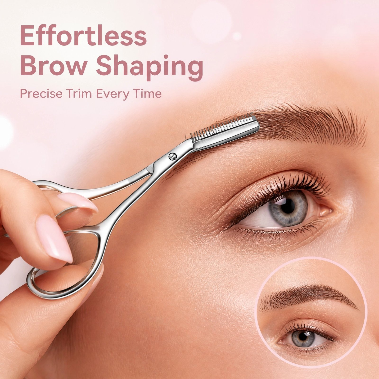Eyebrow Trimming Scissors with Comb — Precision Blade & Fine Comb Teeth for Easy Brow Shaping - Image 6