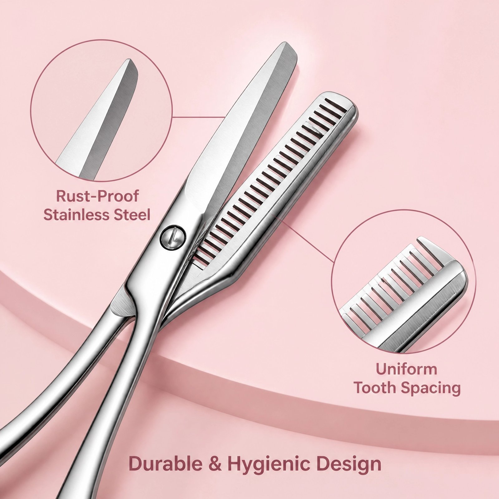 Eyebrow Trimming Scissors with Comb — Precision Blade & Fine Comb Teeth for Easy Brow Shaping - Image 2