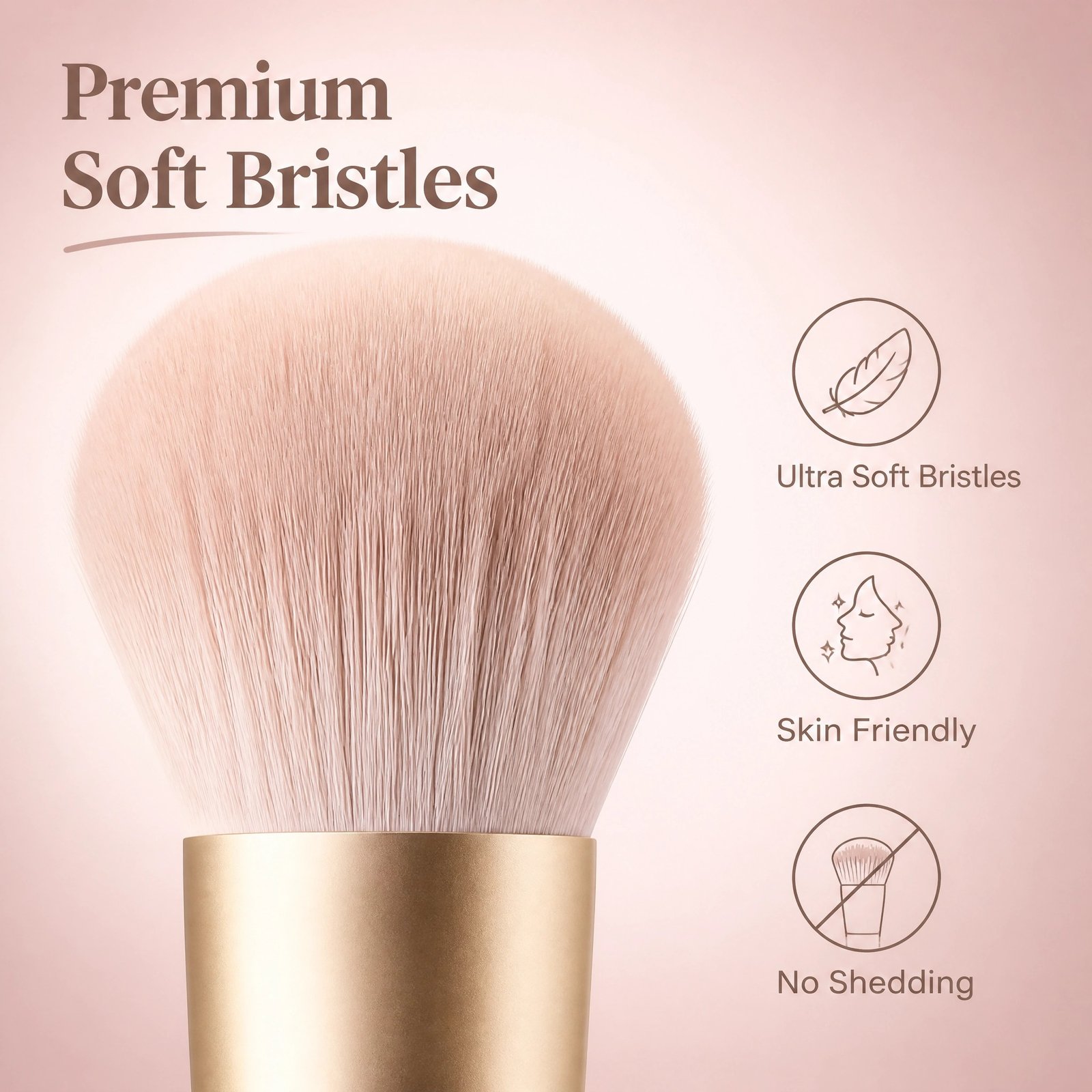 13Pcs Pink Makeup Brush Set with Storage Tube — Full-Face Kit, Soft & Gentle, Easy for Beginners - Image 6