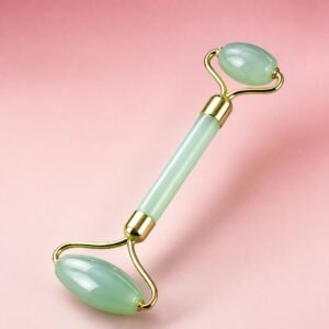 Natural Xiuyan Jade Facial Roller — Dual-Head Design for Lifting, Tightening & Soothing Massage