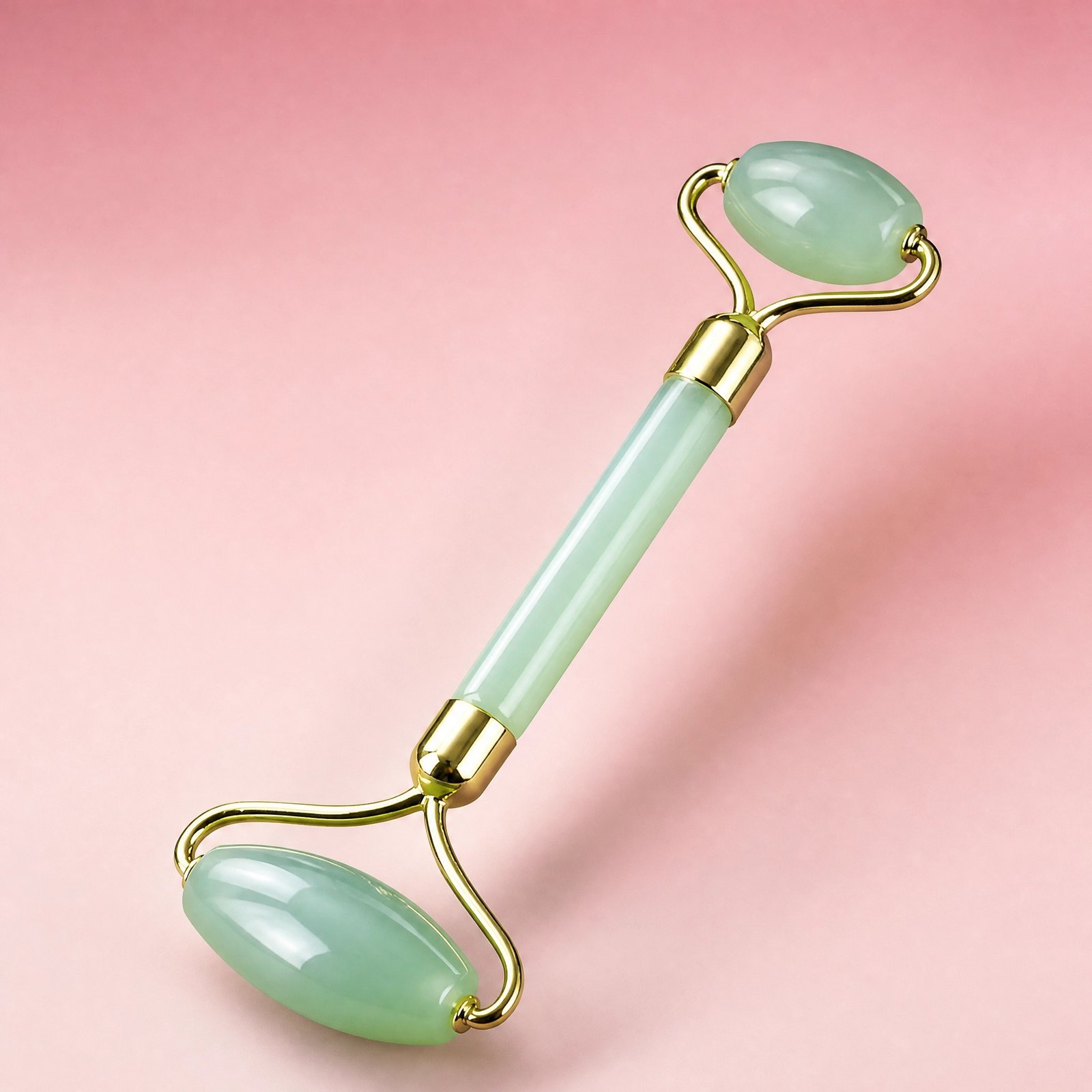 Natural Xiuyan Jade Facial Roller — Dual-Head Design for Lifting, Tightening & Soothing Massage