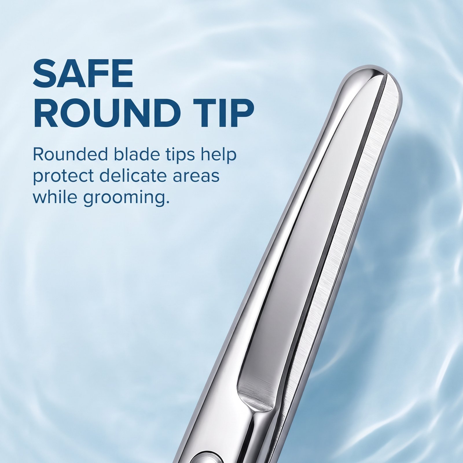 Round Tip Stainless Steel Nose Hair Scissors — Safety-Designed for Gentle, Precise Trimming - Image 2