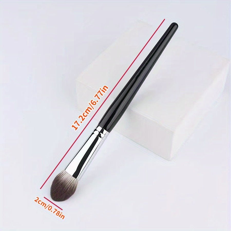 Peach Heart Blush & Powder Brush Set - Hypoallergenic Nylon Bristles, Wooden Handle, Perfect For All Skin Types - Choose 1 Or 3 Pcs - Image 5