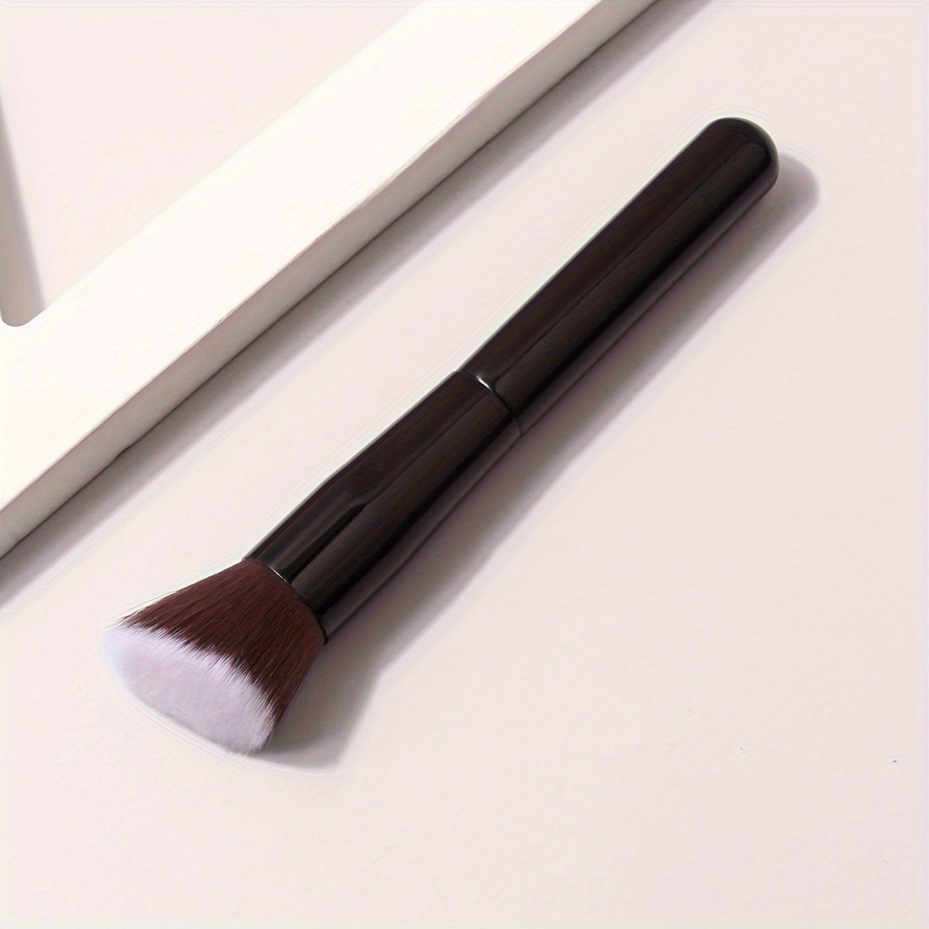 Black Angled Contour Brush - Soft Bristles for Blush, Powder, and Multifunctional Makeup - Image 3