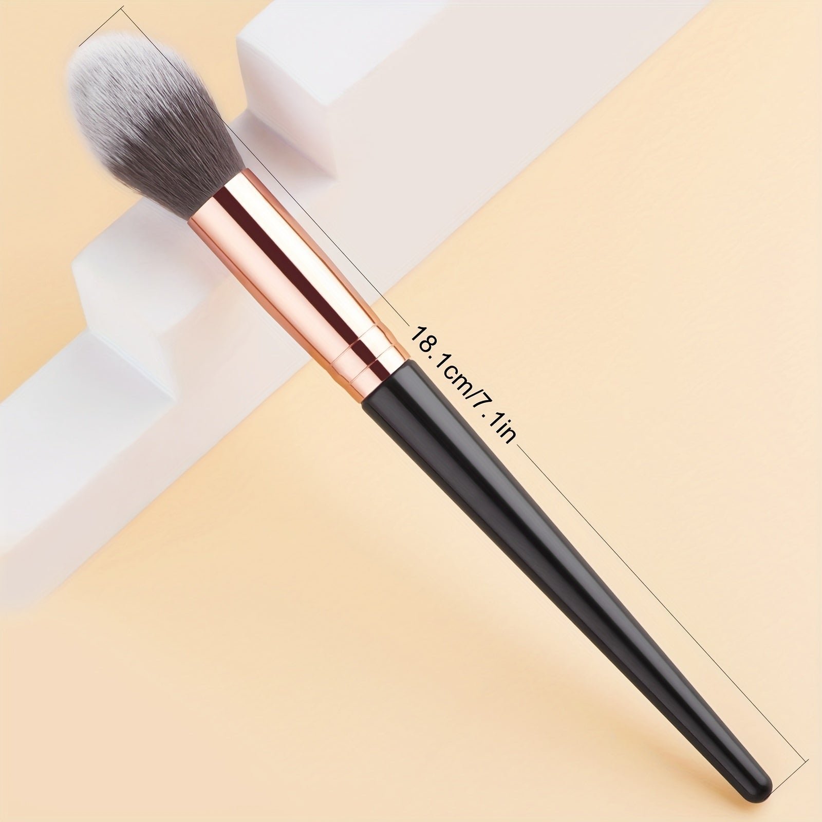 Premium Flame Design Highlighter Brush: Soft, Angled, Ideal for Daily and Professional Makeup - Image 2
