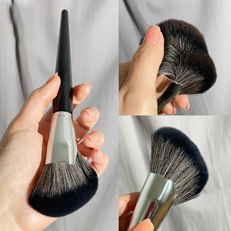 Fan-Shaped Face Contour Brush Set — Soft Nylon Bristles for Powder, Blush, Highlighter & Bronzer - Image 4