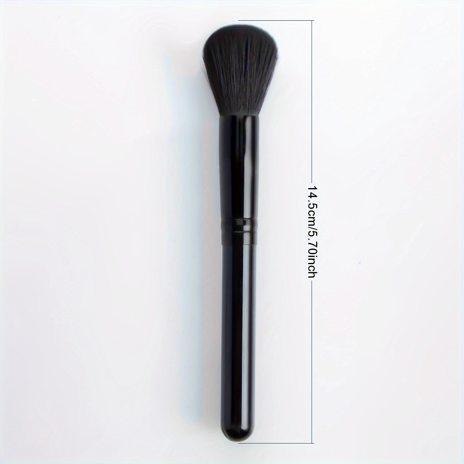 Wooden Handle Nylon Bristle Blush Brush - Soft, Gentle, Reusable - Image 3