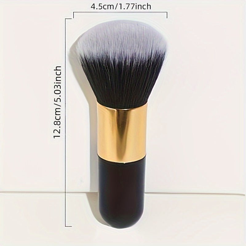 Large Size Powder Brush — Oval Design for Foundation, Blush, Sculpting & Bronzer - Image 5