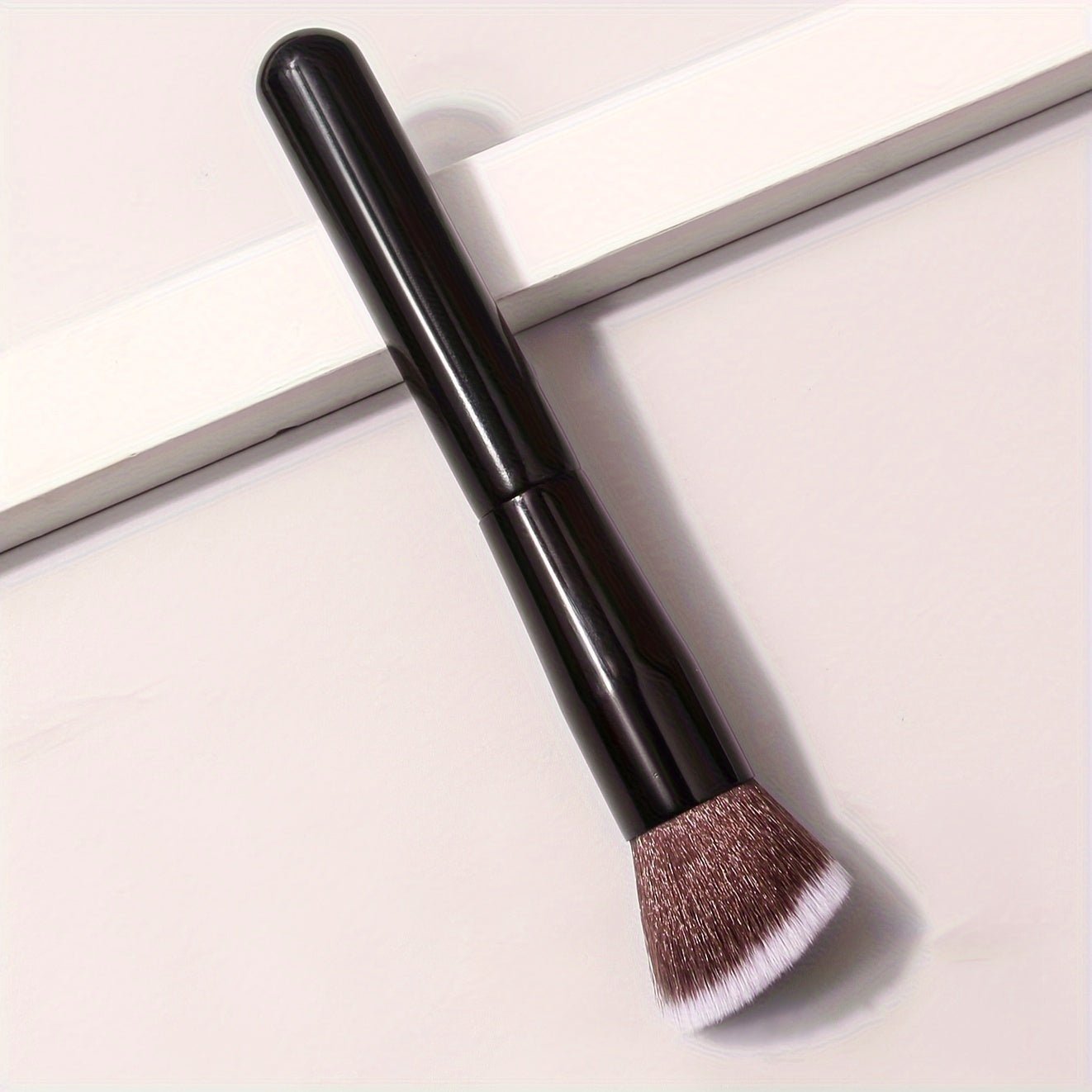 Black Angled Contour Brush - Soft Bristles for Blush, Powder, and Multifunctional Makeup - Image 6