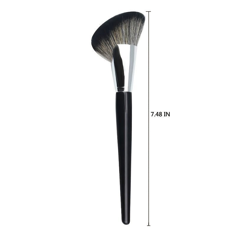 Fan-Shaped Face Contour Brush Set — Soft Nylon Bristles for Powder, Blush, Highlighter & Bronzer - Image 3