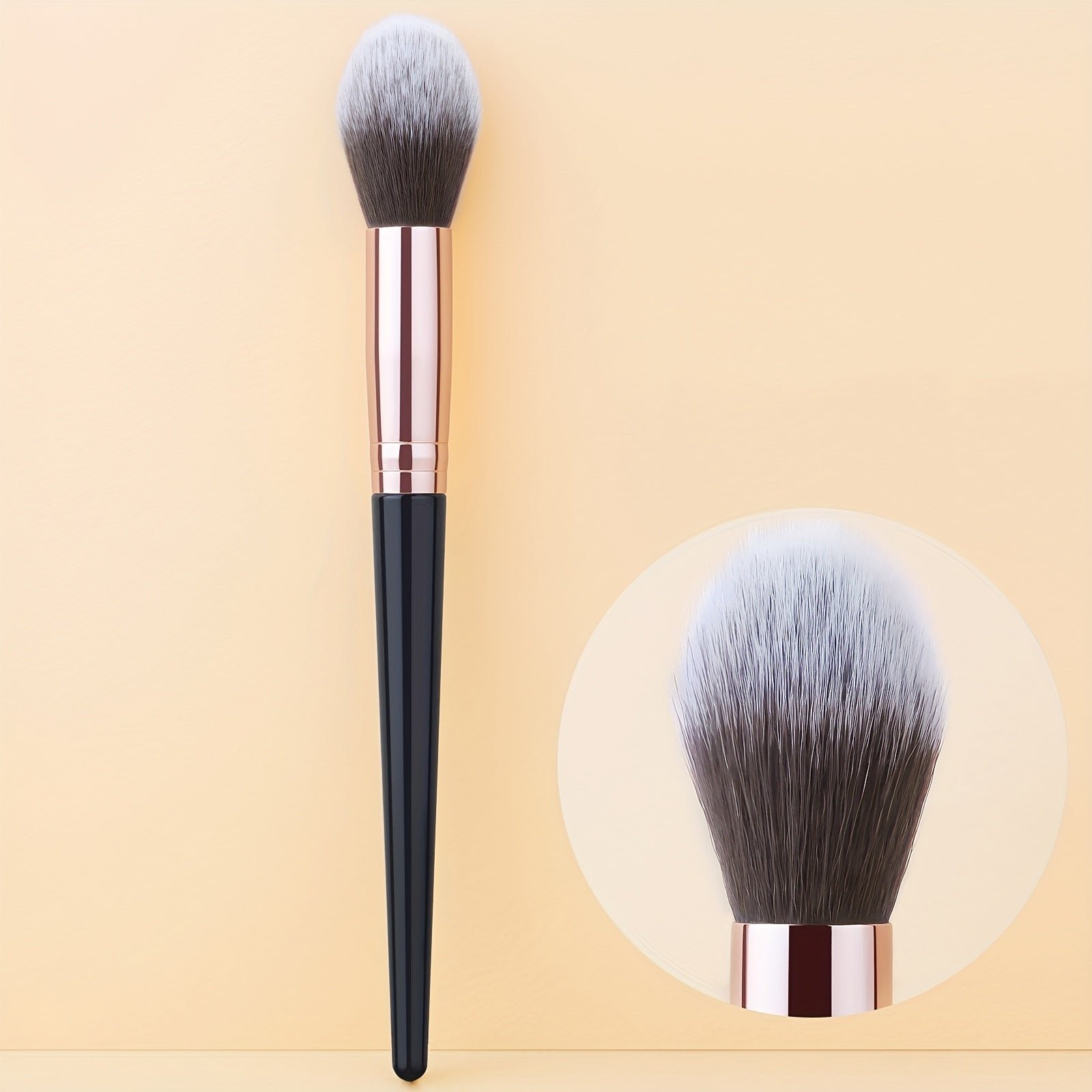 Premium Flame Design Highlighter Brush: Soft, Angled, Ideal for Daily and Professional Makeup - Image 5