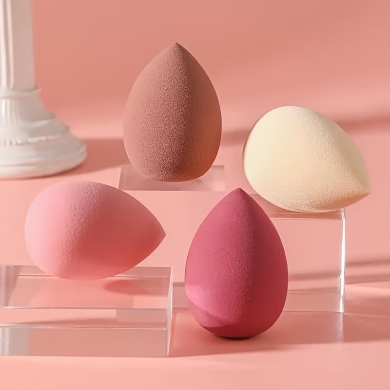 4pcs Makeup Sponge Blender - Non-Latex, Skin-Friendly, Dual Use for Wet and Dry Foundation Blending - Image 4