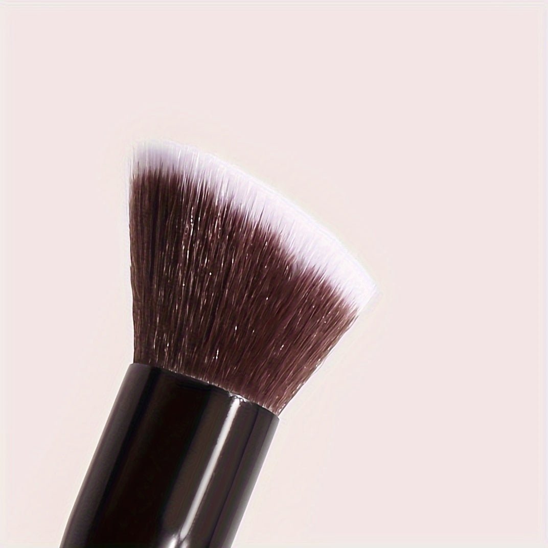 Black Angled Contour Brush - Soft Bristles for Blush, Powder, and Multifunctional Makeup - Image 4