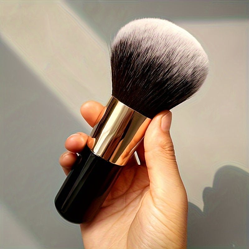 Large Size Powder Brush — Oval Design for Foundation, Blush, Sculpting & Bronzer - Image 3