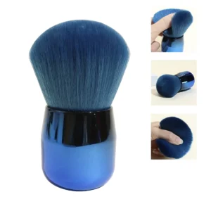 Large Soft Oval Nylon Bristle Brush — Fluffy Design for Loose Powder, Blush & Bronzer