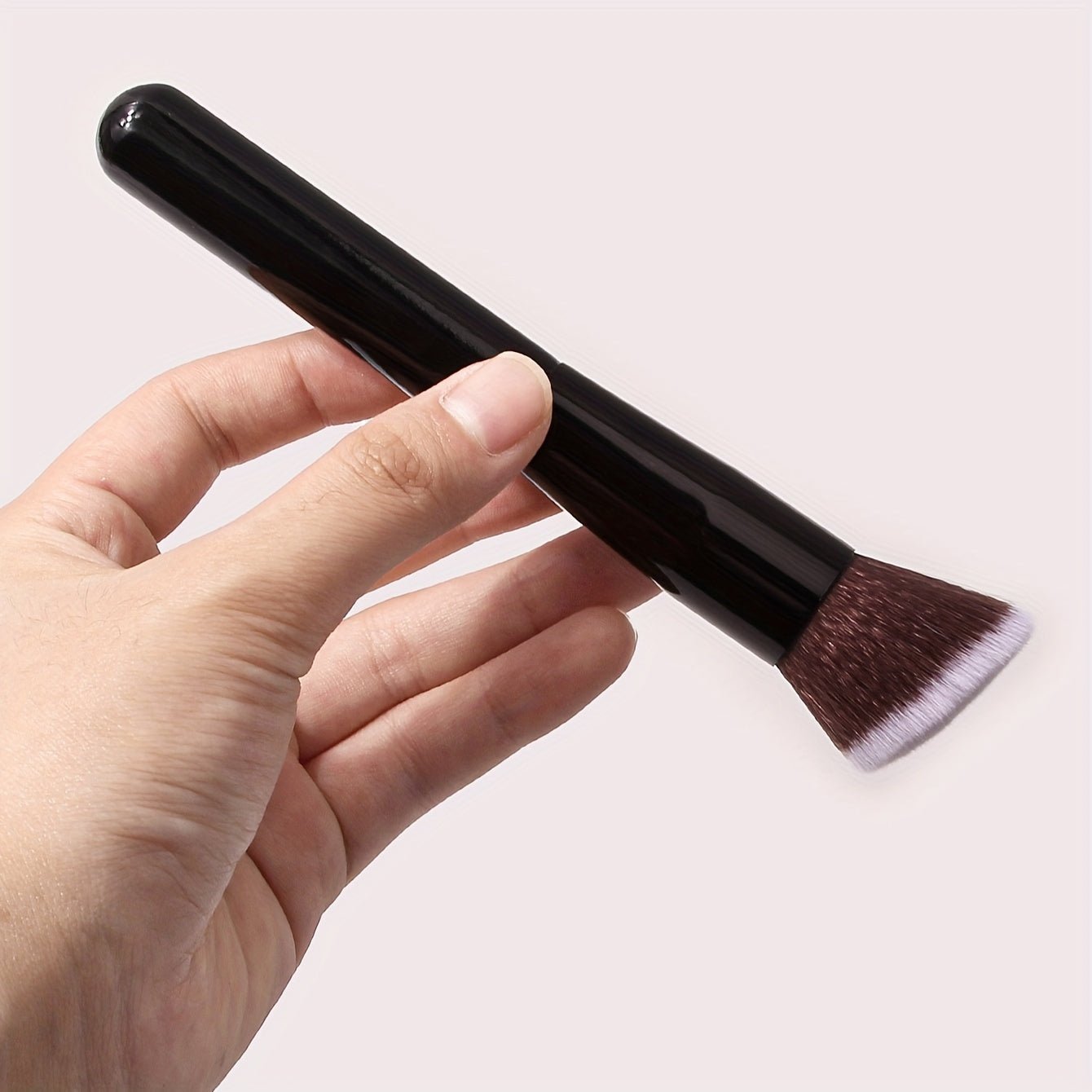 Black Angled Contour Brush - Soft Bristles for Blush, Powder, and Multifunctional Makeup - Image 5