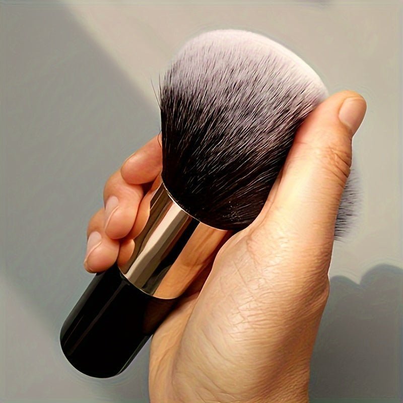 Large Size Powder Brush — Oval Design for Foundation, Blush, Sculpting & Bronzer - Image 2