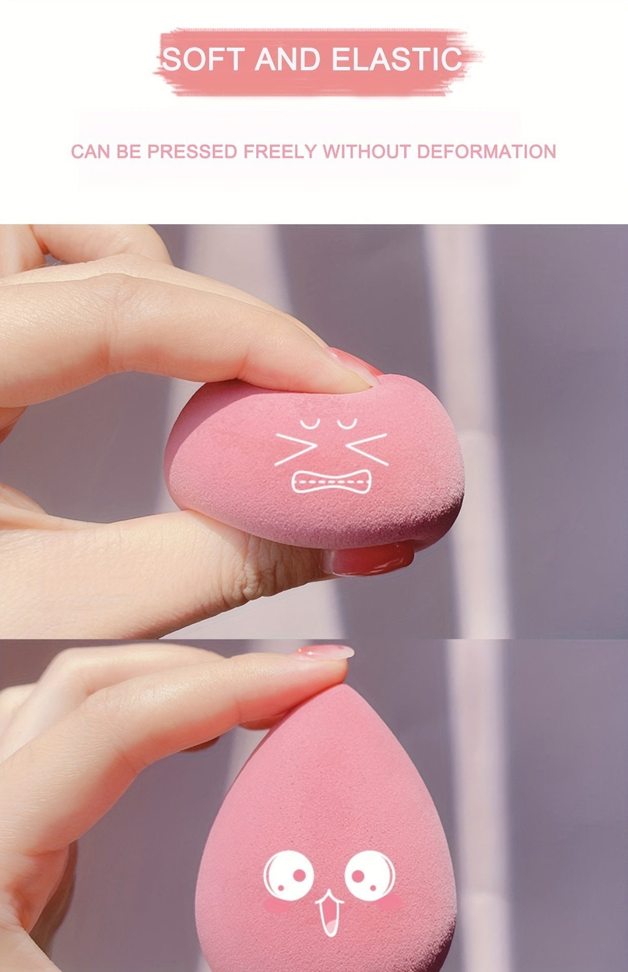 4PCS Makeup Sponge Beauty Blender Set - Ultra-Soft, Seamless Blend for Liquid Foundation, Durable & Bouncy - Image 6
